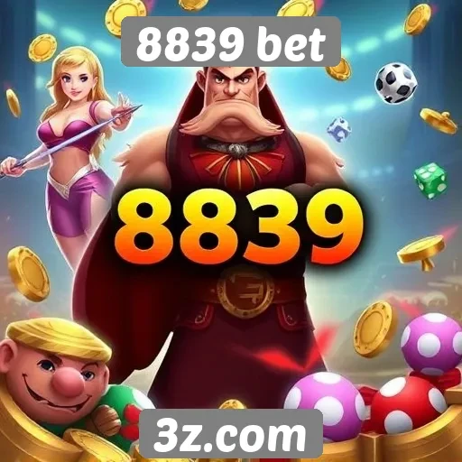Variedade de jogos oferecidos por 8839 bet